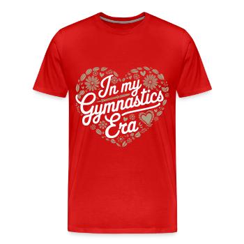 Turnen Turner Gymnastik - Männer Premium Bio T-Shirt - Rot - Vorne - Damien (186cm)