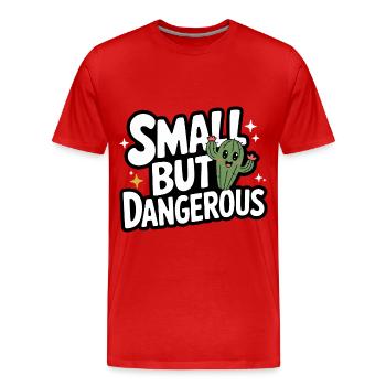Cactus Cacti Desert Plant - Men's Premium Organic T-Shirt - red - Front - Damien (186cm)