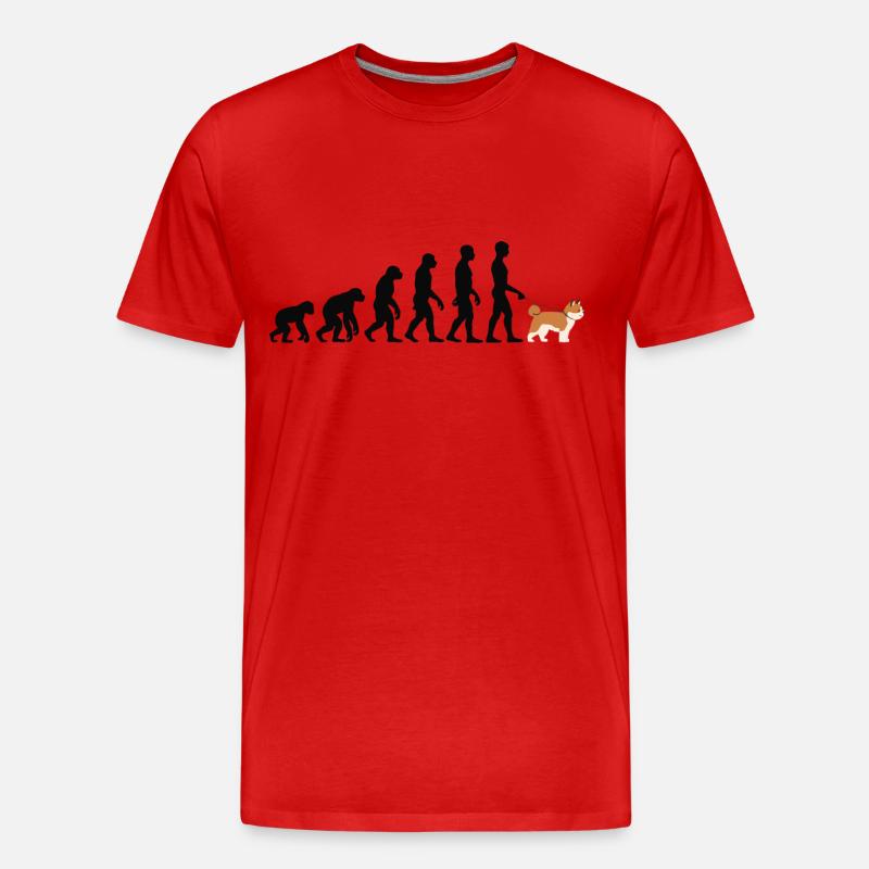 Akita - Männer Premium Bio T-Shirt - Rot