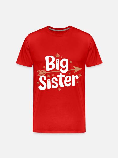 Sister Sibling Family - Men's Premium Organic T-Shirt - red