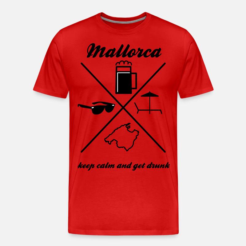 Mallorca - Männer Premium Bio T-Shirt - Rot