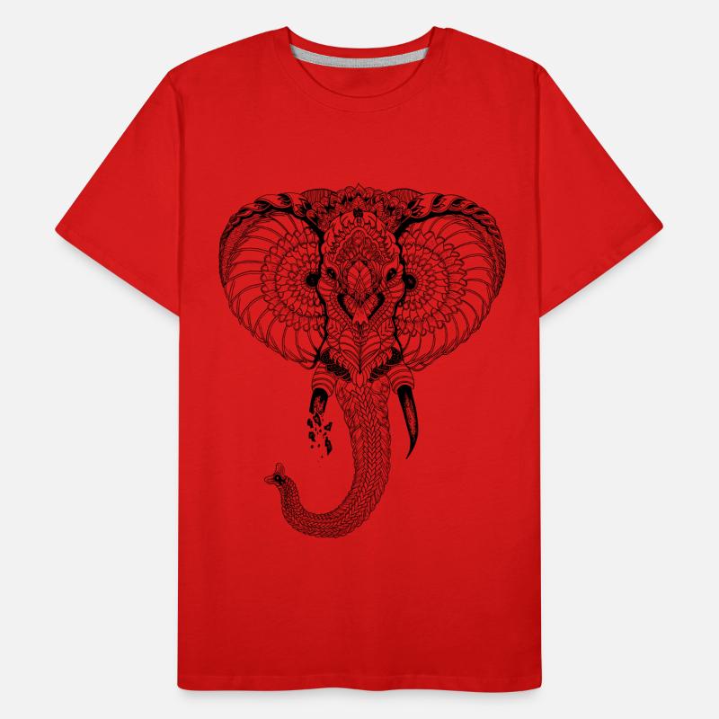 Stylized Elephant Men's Premium Organic T-Shirt
