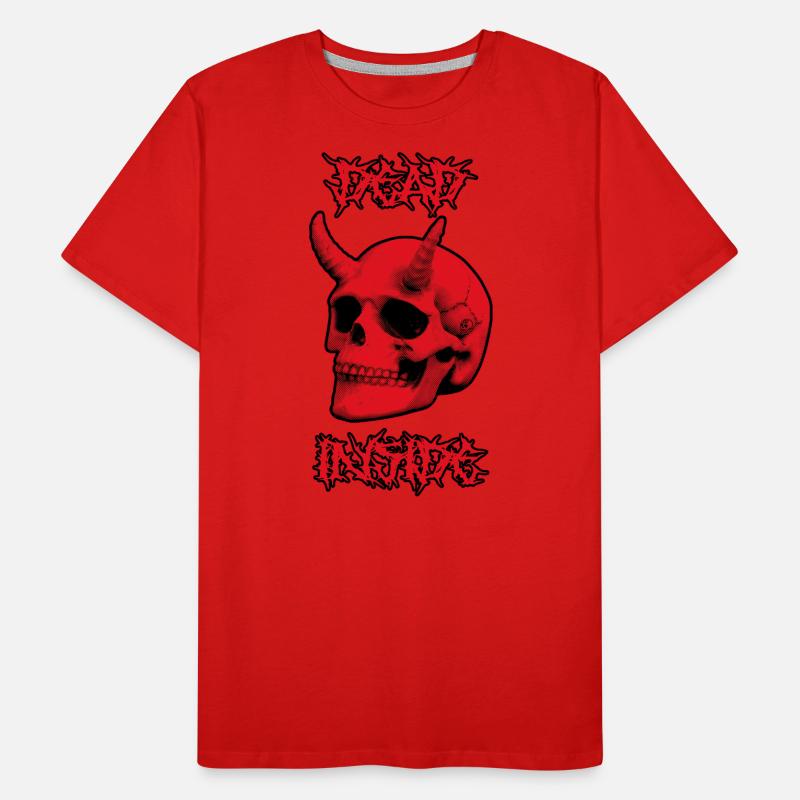 Devil Skull Dead Inside Men's Premium Organic T-Shirt