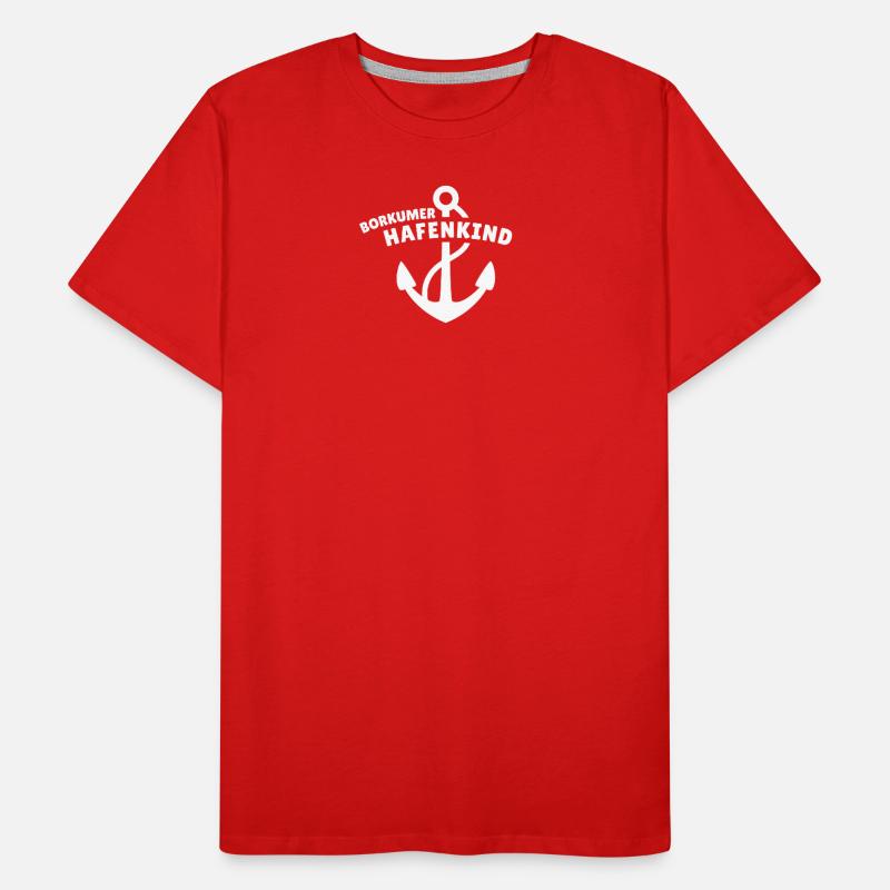 Borkumer Hafenkind Männer Premium Bio T-Shirt