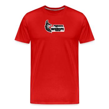 Protect wildlife - Männer Premium Bio T-Shirt - Rot - Vorne - Damien (186cm)