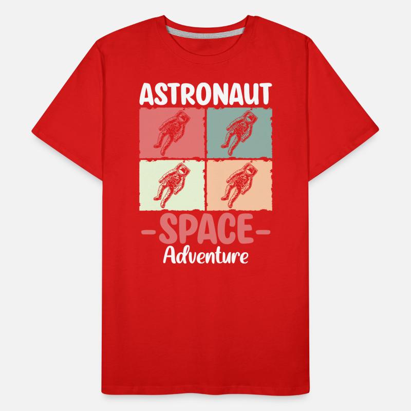 Navette spatiale Spacesuit Star Rocket T-shirt bio Premium Homme