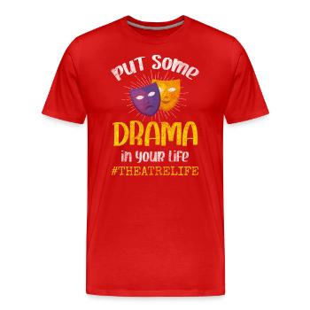 Schauspieler Bühnenbild Oper Kulisse - Männer Premium Bio T-Shirt - Rot - Vorne - Damien (186cm)