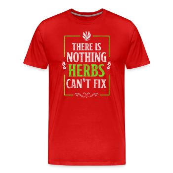 Potion Druid Naturopath - Men's Premium Organic T-Shirt - red - Front - Damien (186cm)