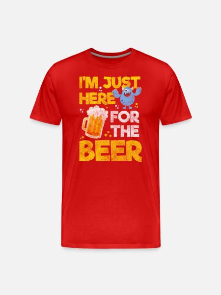 Monster Creature Terrible Disguise - Men's Premium Organic T-Shirt - red