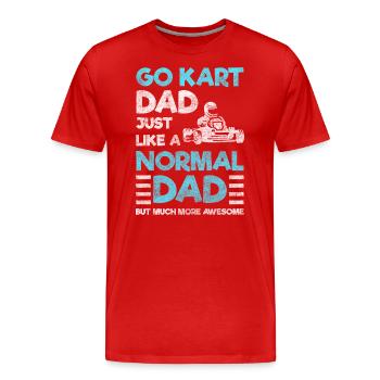Kart Fahrer Go kart - Männer Premium Bio T-Shirt - Rot - Vorne - Damien (186cm)