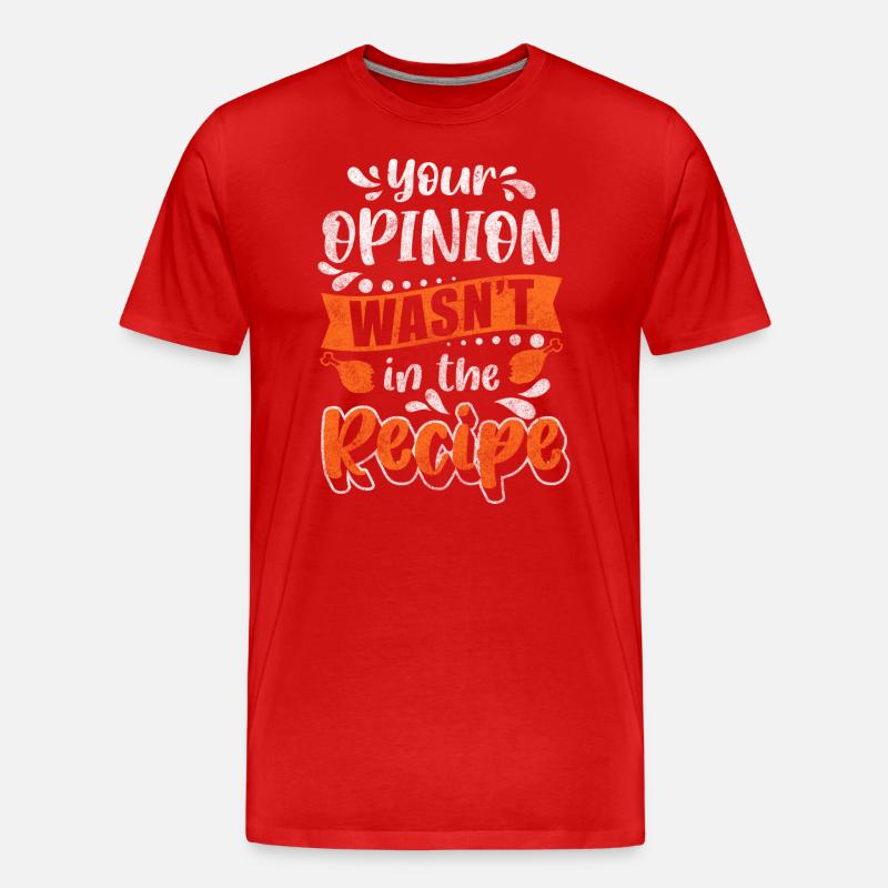 Koch Chef - Männer Premium Bio T-Shirt - Rot