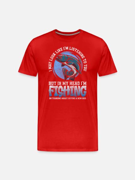 Angel Petri Heil Fishhook Carp - Men's Premium Organic T-Shirt - red