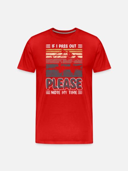 Rowing Machine Rowing Water Power - Men's Premium Organic T-Shirt - red