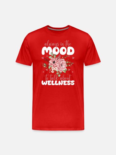Wellness Meditation Holidays - Men's Premium Organic T-Shirt - red