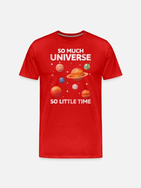 Astronomy Research Discover Astronomer - Men's Premium Organic T-Shirt - red