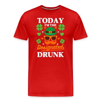 Ireland Shamrock Travel Beer - Men's Premium Organic T-Shirt - red - Front - Damien (186cm)