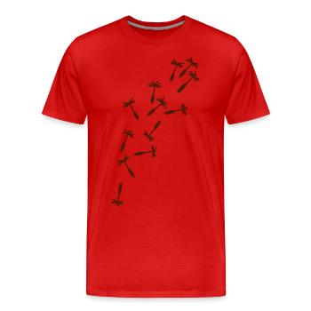 Pollen de pissenlit graines de pissenlit - T-shirt bio Premium Homme - rouge - Devant - Damien (186cm)