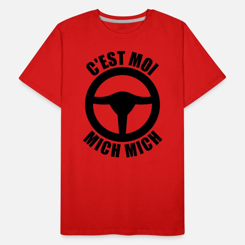 c'est moi mich mich, auto école T-shirt bio Premium Homme