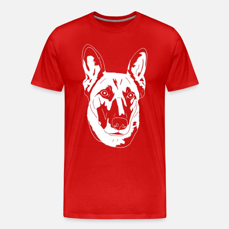 Malinois - Männer Premium Bio T-Shirt - Rot