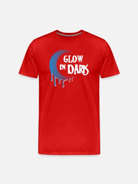 Glow in Dark - Men's Premium Organic T-Shirt - red