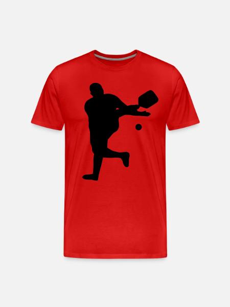 Pickleball - Men's Premium Organic T-Shirt - red