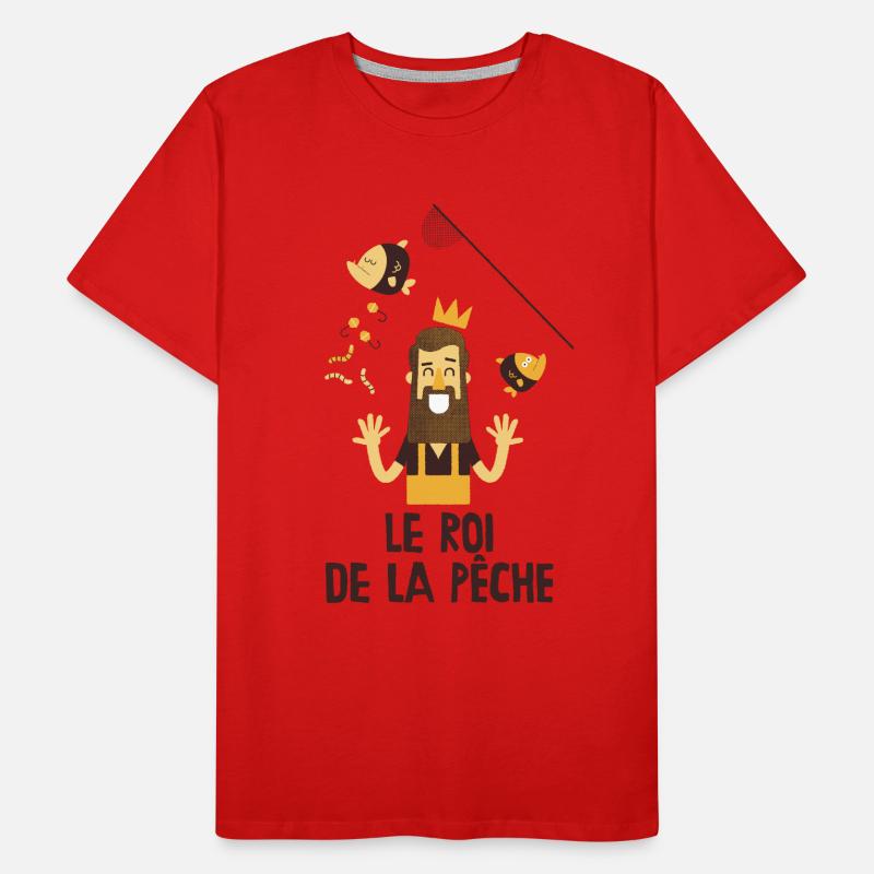Le roi de la pêche T-shirt bio Premium Homme