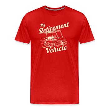 Golfer Golfer Geschenk Golferinnen Golferinnen - Männer Premium Bio T-Shirt - Rot - Vorne - Damien (186cm)