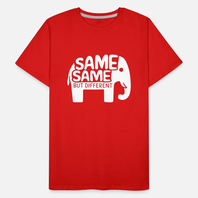 Same Same But different Thailand Traveller Rucksack Männer Premium Bio T-Shirt