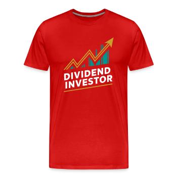 Lustige finanzielle Unabhängigkeit von Dividendeninvestoren - Männer Premium Bio T-Shirt - Rot - Vorne - Damien (186cm)