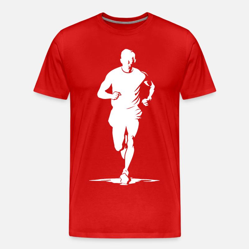 Jogger - Männer Premium Bio T-Shirt - Rot