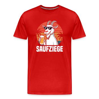 It's me the booze booze beer alcohol party - Men's Premium Organic T-Shirt - red - Front - Damien (186cm)