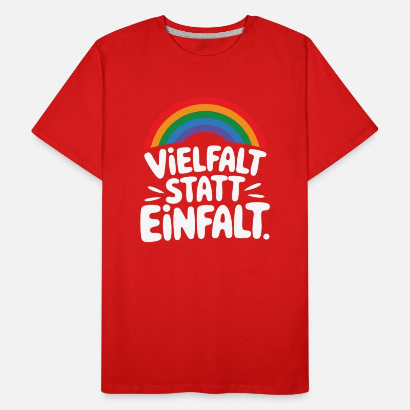 Diversity instead of simplicity: Statement against the right Men's Premium Organic T-Shirt