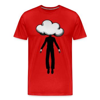 DAYDREAME - black & white - T-shirt bio Premium Homme - rouge - Devant - Damien (186cm)