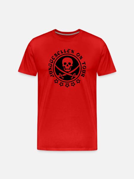 Bachelor on tour - Men's Premium Organic T-Shirt - red