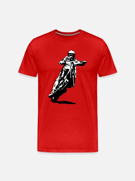 Speedway - Men's Premium Organic T-Shirt - red