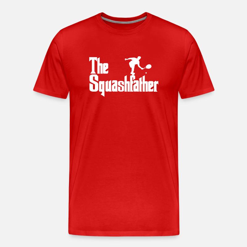 Squash Squash player - Männer Premium Bio T-Shirt - Rot