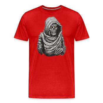 Mummy Halloween Trick or Treat Disguise - Men's Premium Organic T-Shirt - red - Front - Damien (186cm)