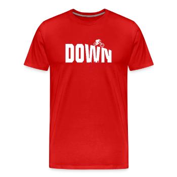 Downhill - Männer Premium Bio T-Shirt - Rot - Vorne - Damien (186cm)