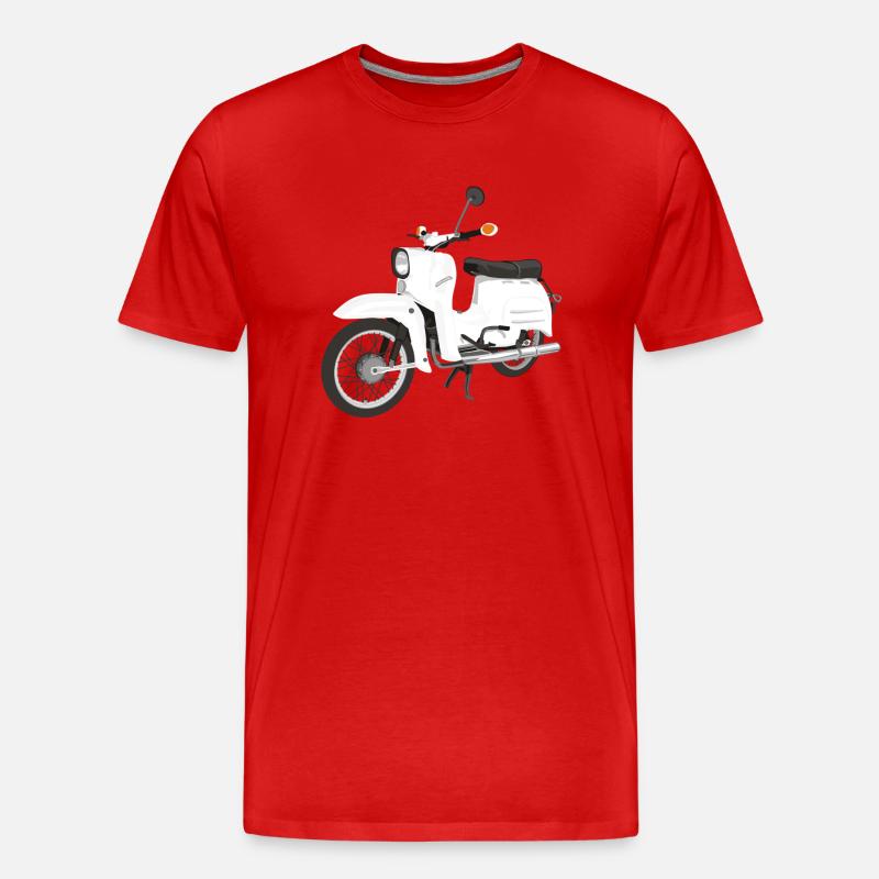 Simson Schwalbe - Männer Premium Bio T-Shirt - Rot