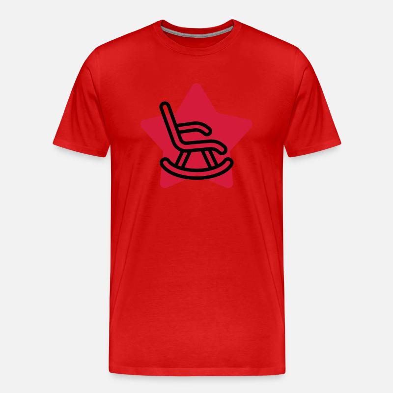 Ruhestand / Rentner / Rentnerin / Rente - Männer Premium Bio T-Shirt - Rot