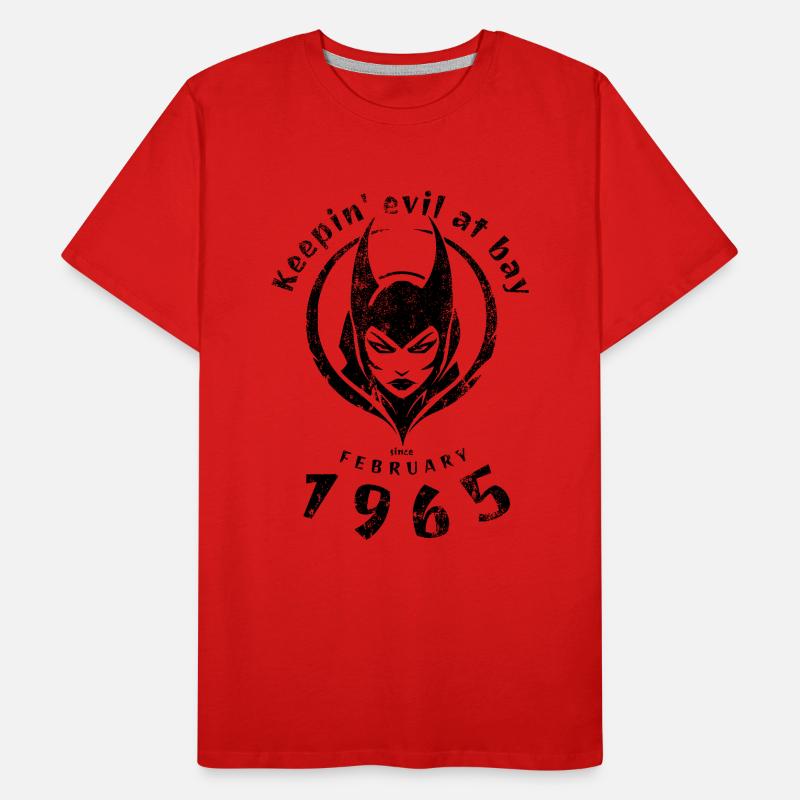 60. Geburtstag Keepin evil at bay since 02/1965 Männer Premium Bio T-Shirt