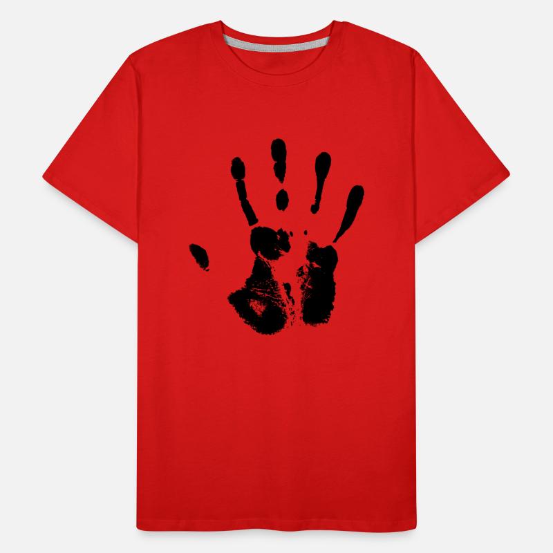 Schwarze Hand Männer Premium Bio T-Shirt
