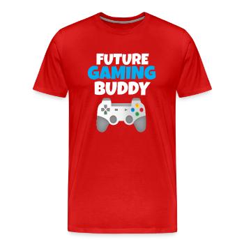 Gamer Kind - T-shirt bio Premium Homme - rouge - Devant - Damien (186cm)