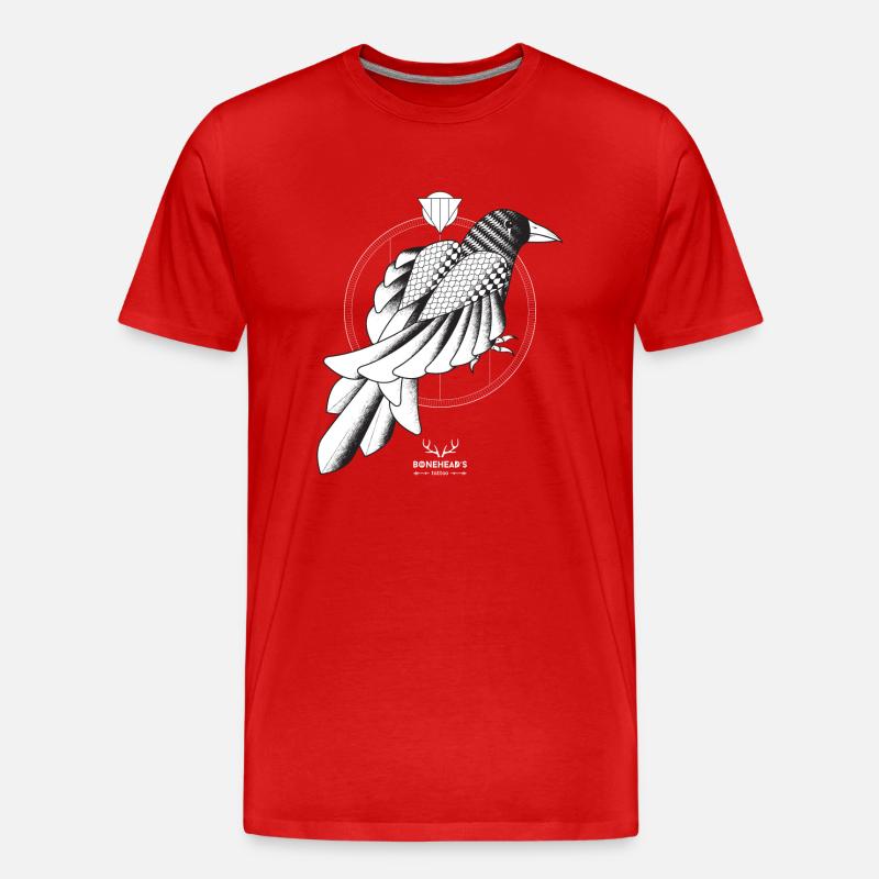 Die Krähe - Männer Premium Bio T-Shirt - Rot