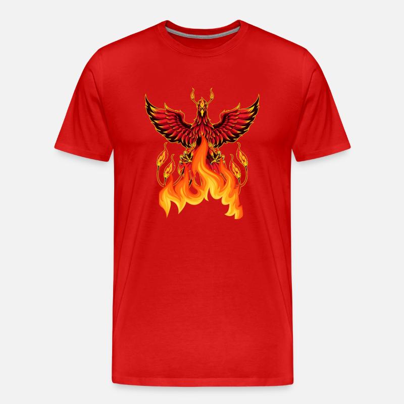 Phoenix - Männer Premium Bio T-Shirt - Rot