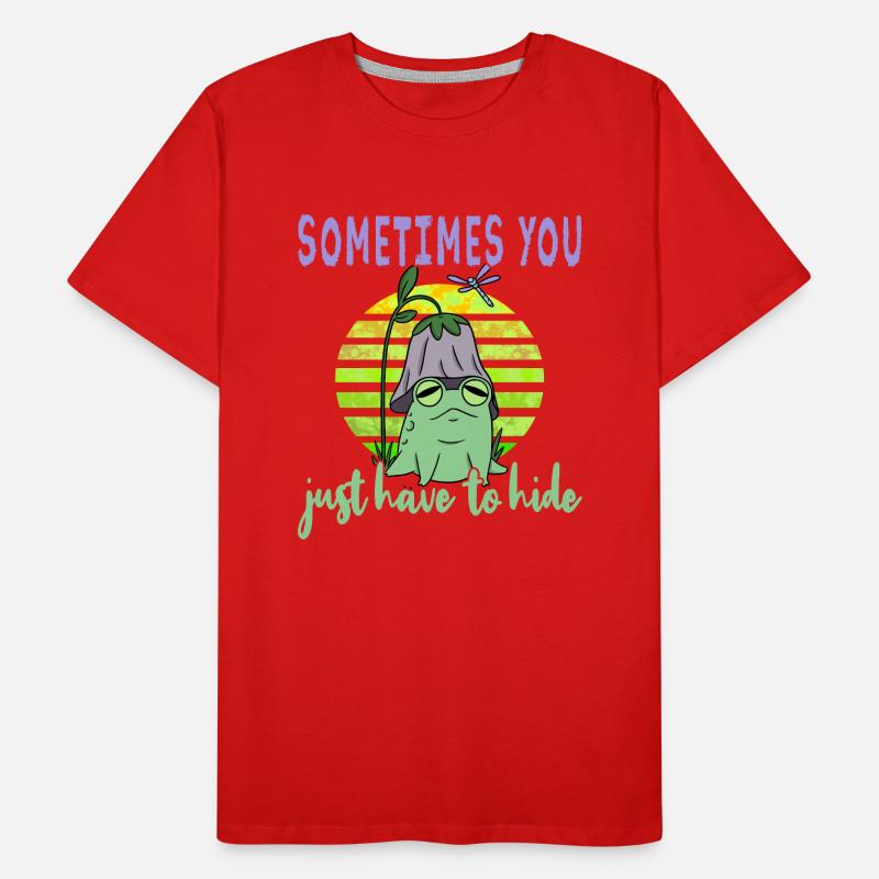 Depression Depression Frog Men's Premium Organic T-Shirt
