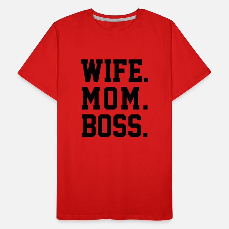 EHEFRAU MUTTER CHEF Männer Premium Bio T-Shirt