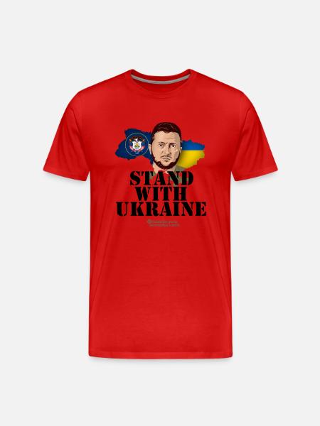 Ukraine Zelensky Utah - Men's Premium Organic T-Shirt - red