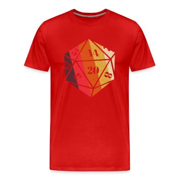 RPG rpg tabletop roleplaying games gamer role-play - Men's Premium Organic T-Shirt - red - Front - Damien (186cm)
