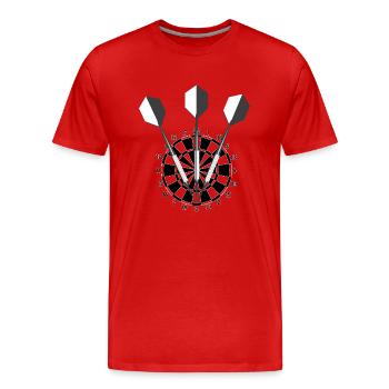 Dard - T-shirt bio Premium Homme - rouge - Devant - Damien (186cm)